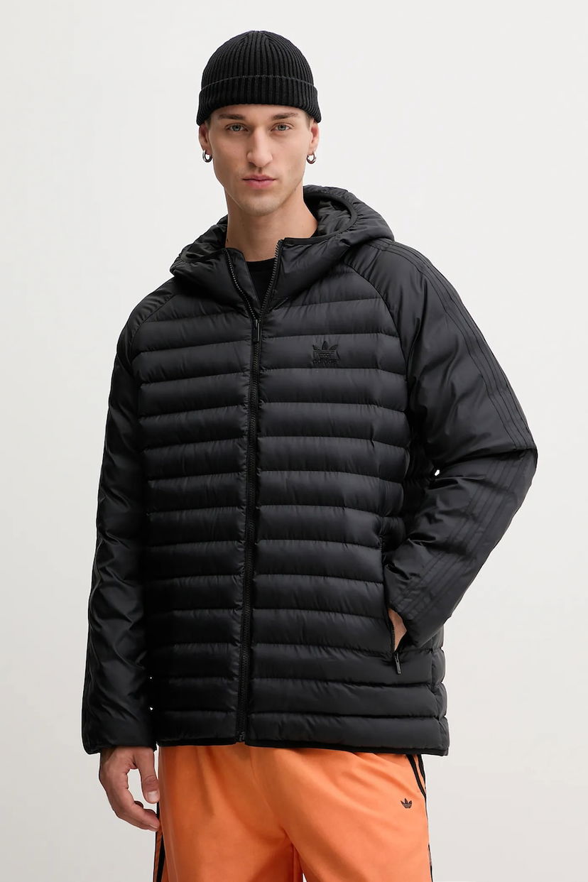 Пуховик adidas Originals adidas Originals Pad Hooded Winter Jacket чорний | JX4117