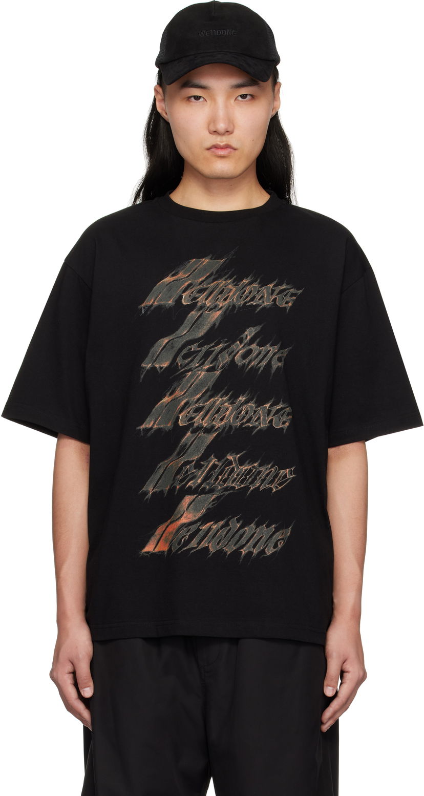 Футболка We11done We11done Spark Logo T-Shirt чорний | WD-TT0-25-751-U-BK