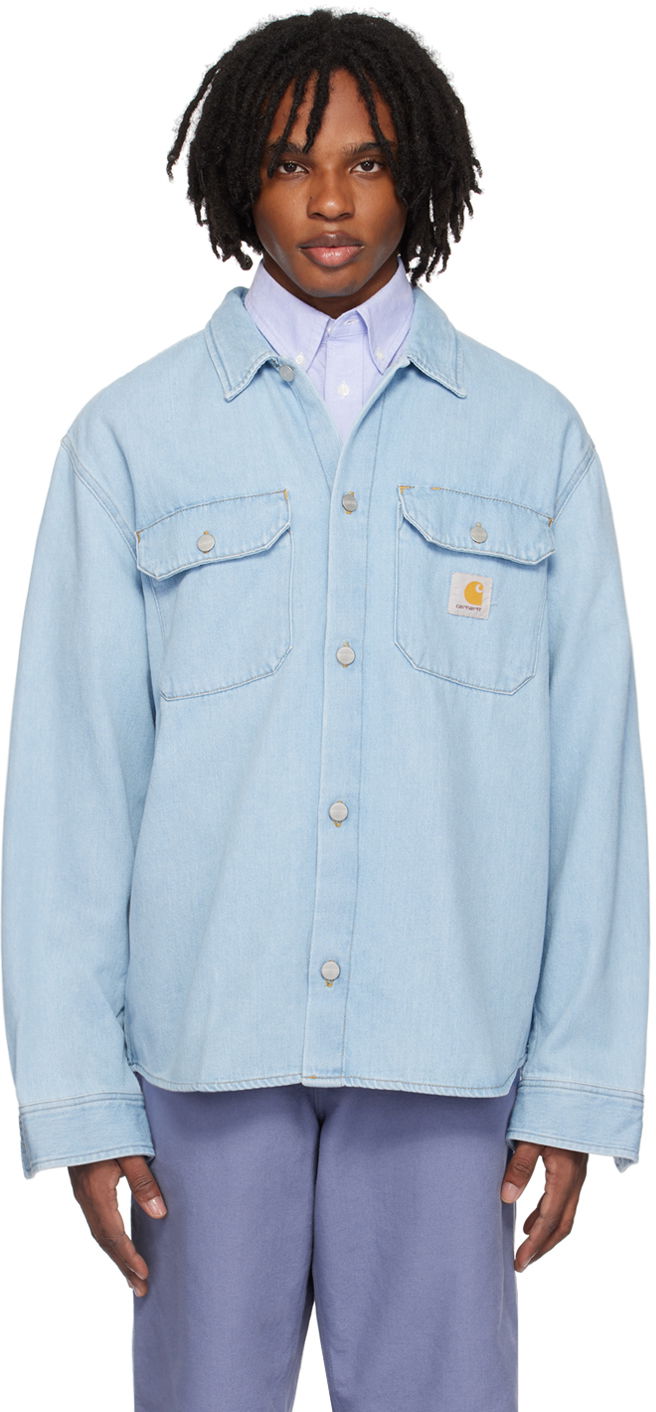Сорочка Carhartt WIP Carhartt WIP Harvey Denim Overshirt Синій | I033346
