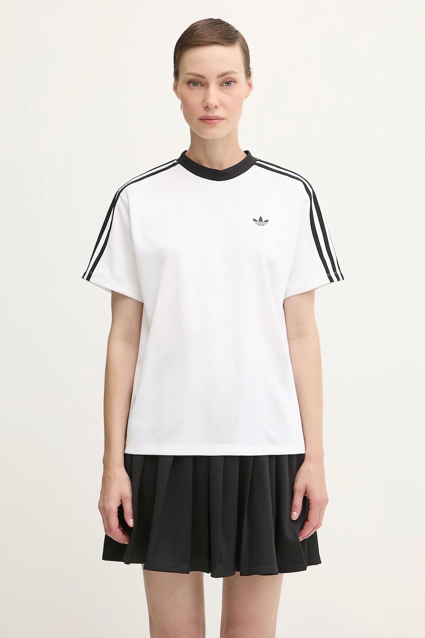 Футболка adidas Originals adidas Originals Jacquard Tee білий | JV9647
