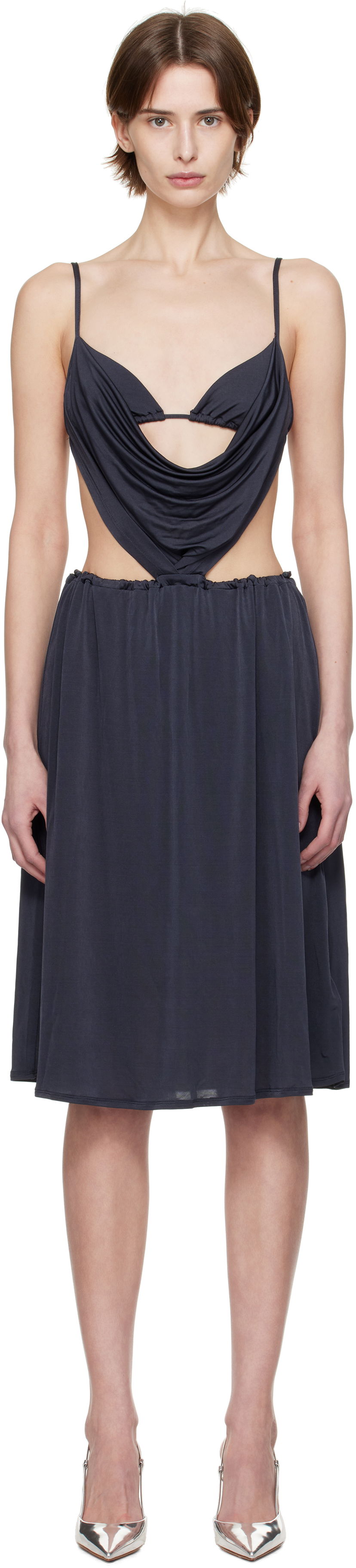плаття Diesel Diesel D-Showomen Cowl Neck Midi Dress темно-синій | A17621 0QMAX