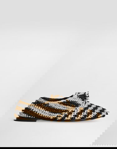 Аксесуари Dolce & Gabbana Dolce & Gabbana Woven Raffia Derby Shoes бежевий | A10872A9M098B965, 0