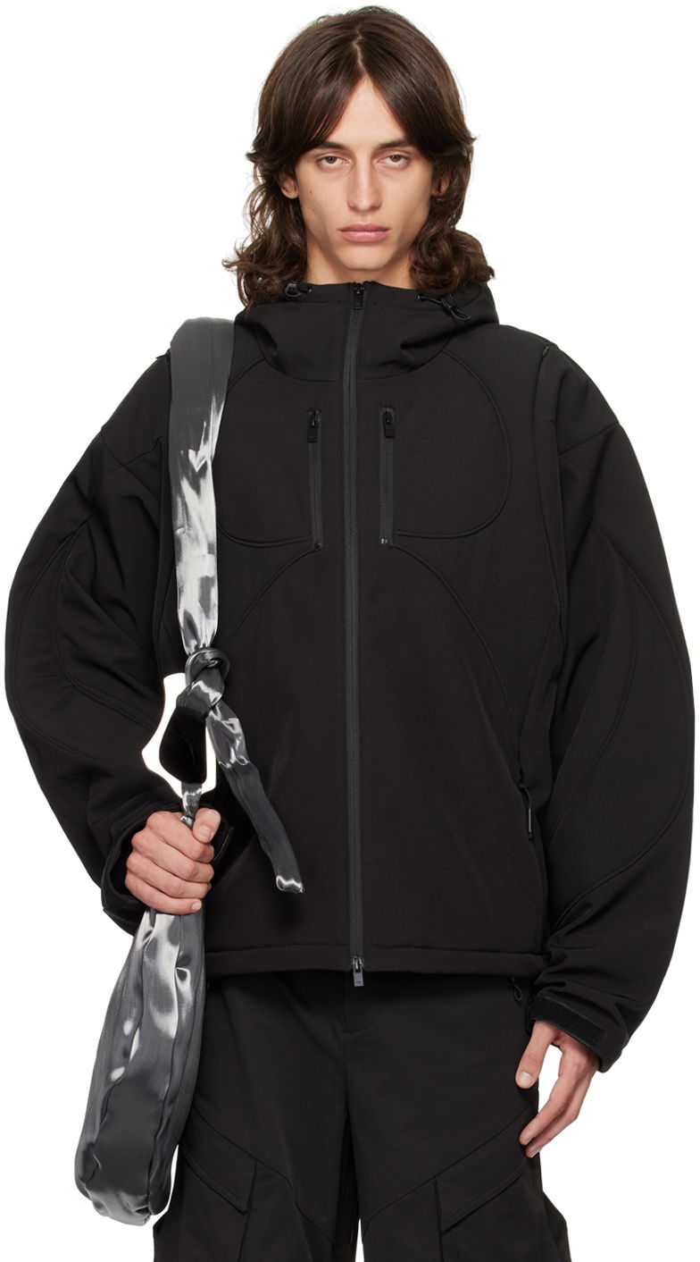 Вітровка HELIOT EMIL Softshell Hooded Jacket чорний | PREAW24_M_02_130_BLK01