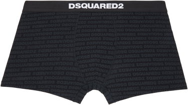 Боксери DSQUARED2 Dsquared2 Printed-Logo Boxer Briefs чорний | D9LDC5510, 0