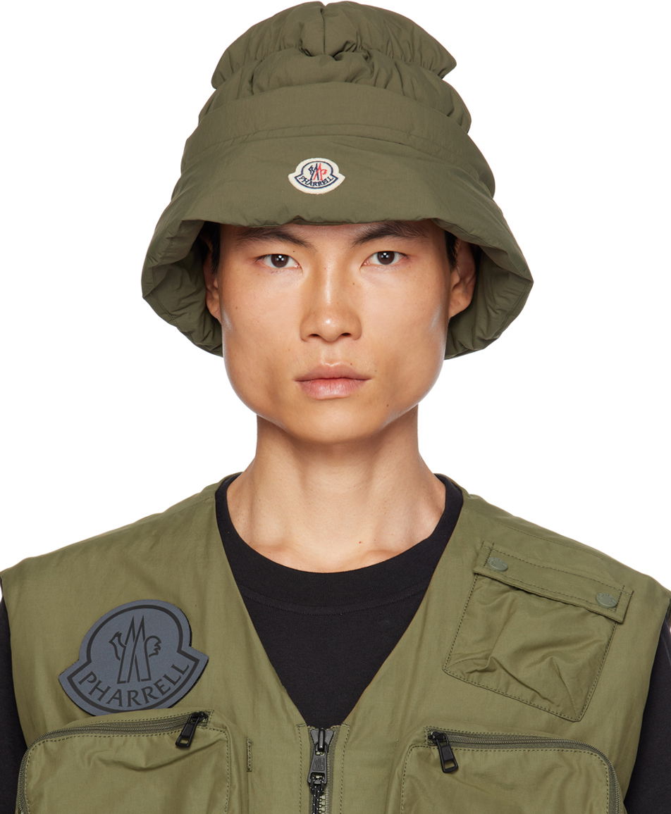 Капелюх Moncler Genius x Pharrell Williams Down Bucket Hat Зелений | I209R3B00002M3404, 0