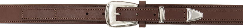 Ремені LEMAIRE LEMAIRE Minimal Western Belt Коричневий | AC1181 LL145