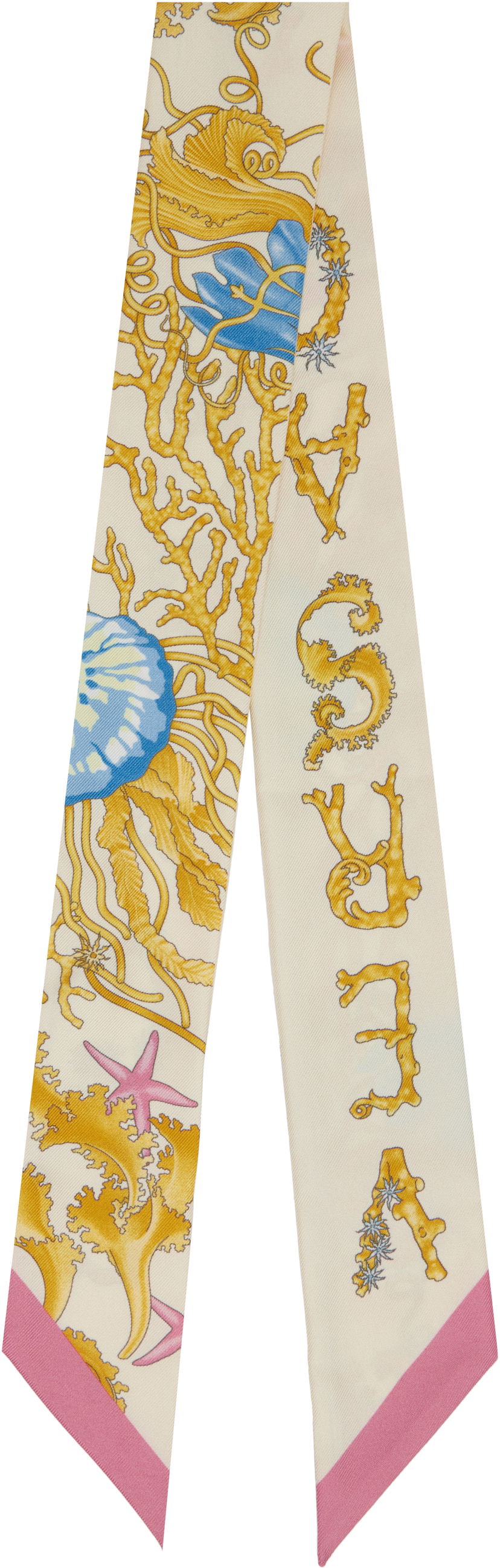 Шарф Versace Versace Underwater Barocco Silk Scarf Різнокольоровий | IBA0005_1A15541