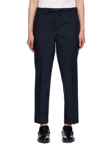Штани Jil Sander Cropped Trousers темно-синій | J40KA0015_J45039