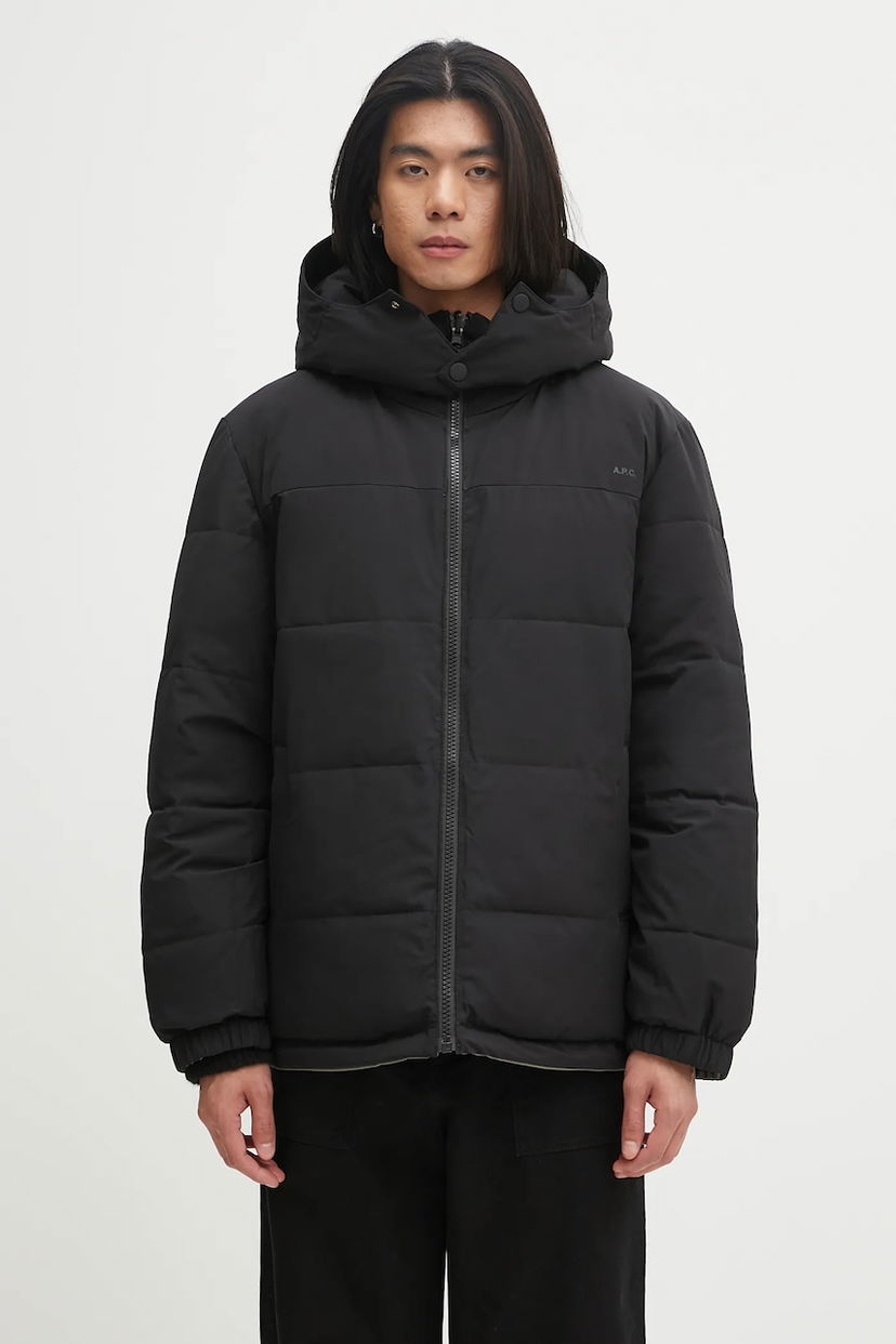 Пуховик A.P.C. A.P.C. Doudoune Sam Hooded Puffer Jacket чорний | PSALJ.H30208
