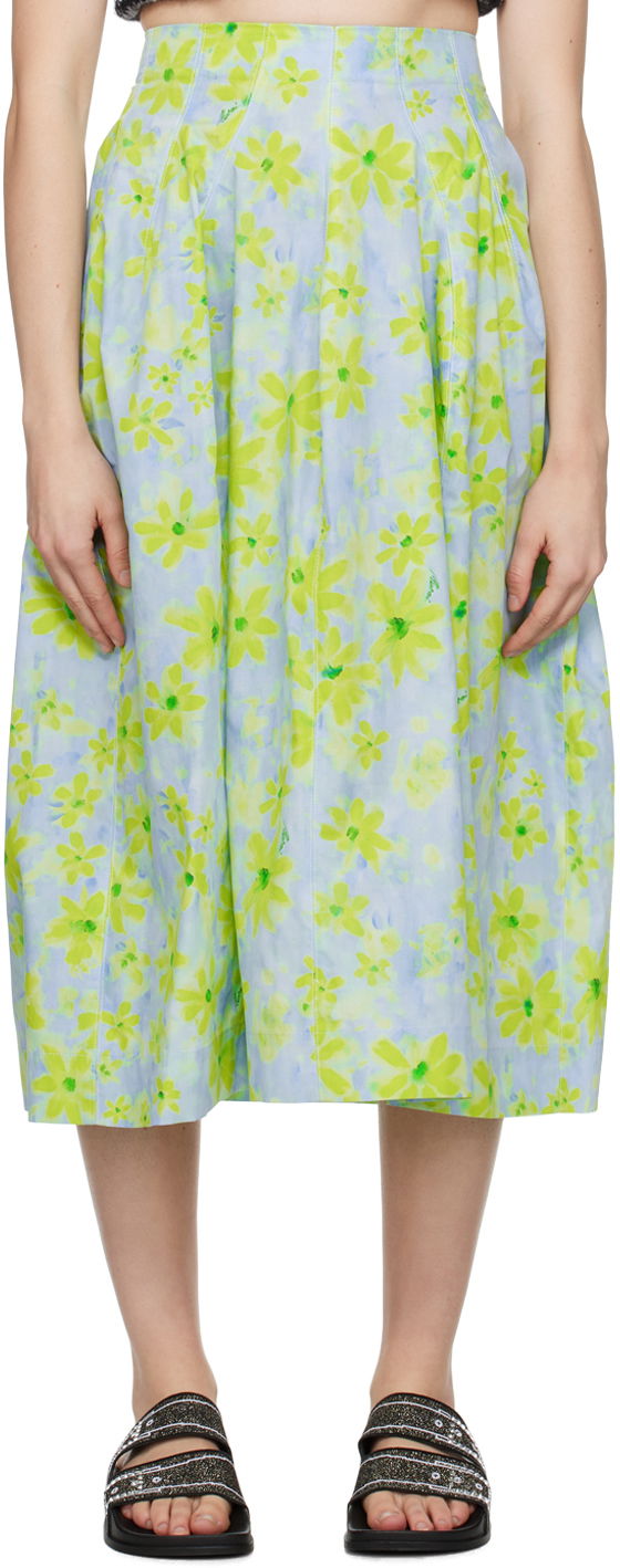 Спідниця Marni Graphic Midi Skirt Зелений | GOMA0605A0 UTC330