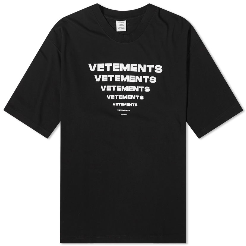 Футболка VETEMENTS Pyramid Logo T-Shirt чорний | UE64TR140B