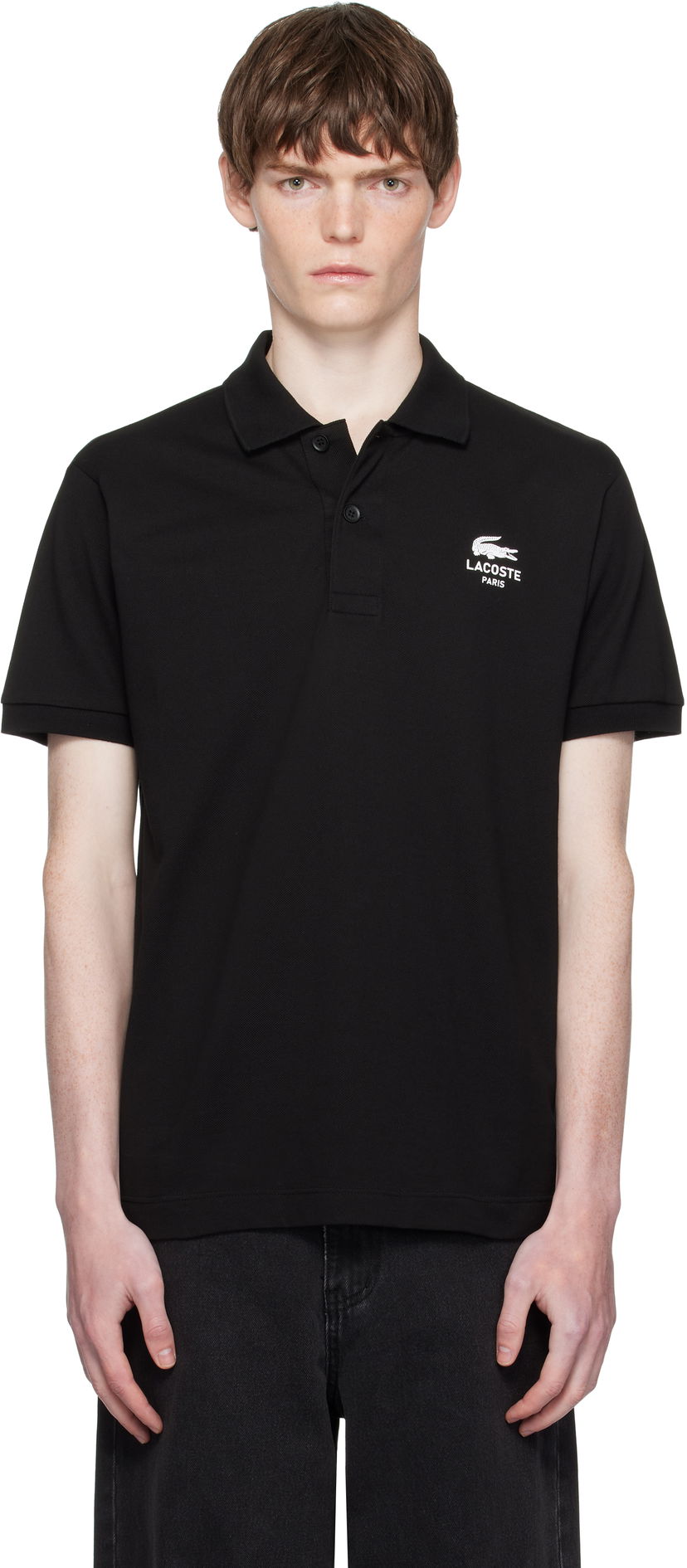 Сорочка поло Lacoste Classic Fit Signature L.12.12 Polo чорний | PH2723_031