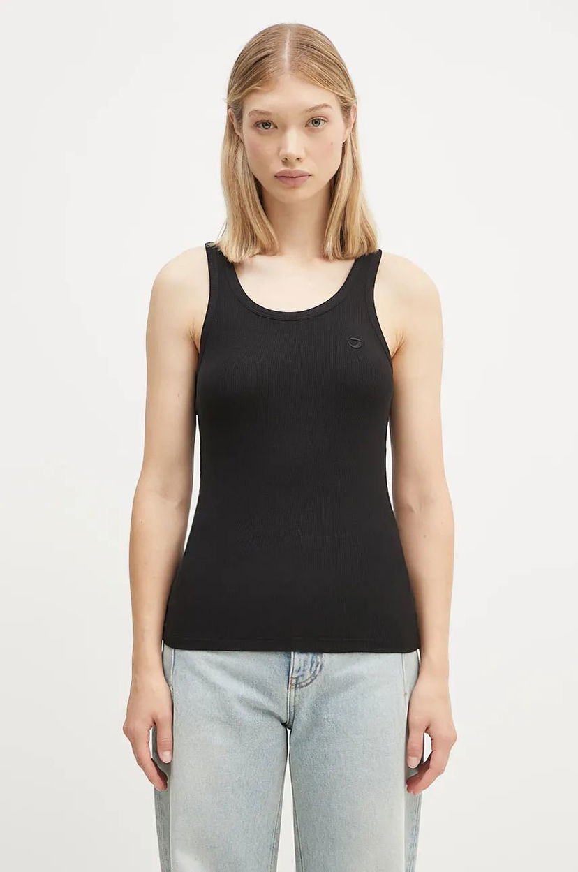 Безрукавка Coperni Rib Logo Tank Top чорний | COPJS12F5006