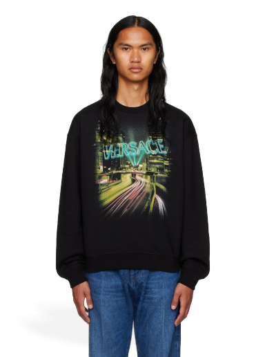 Світшоти Versace Printed чорний | 1012555_1A09045