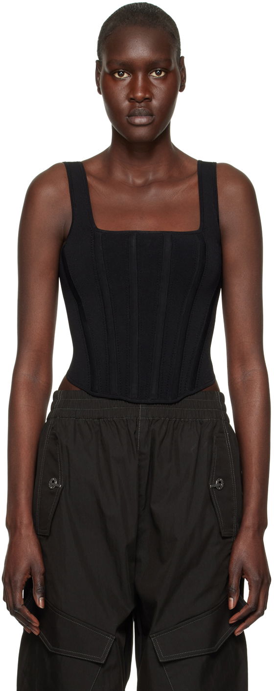 Боді Dion Lee Corset Tank Top чорний | A7373R22