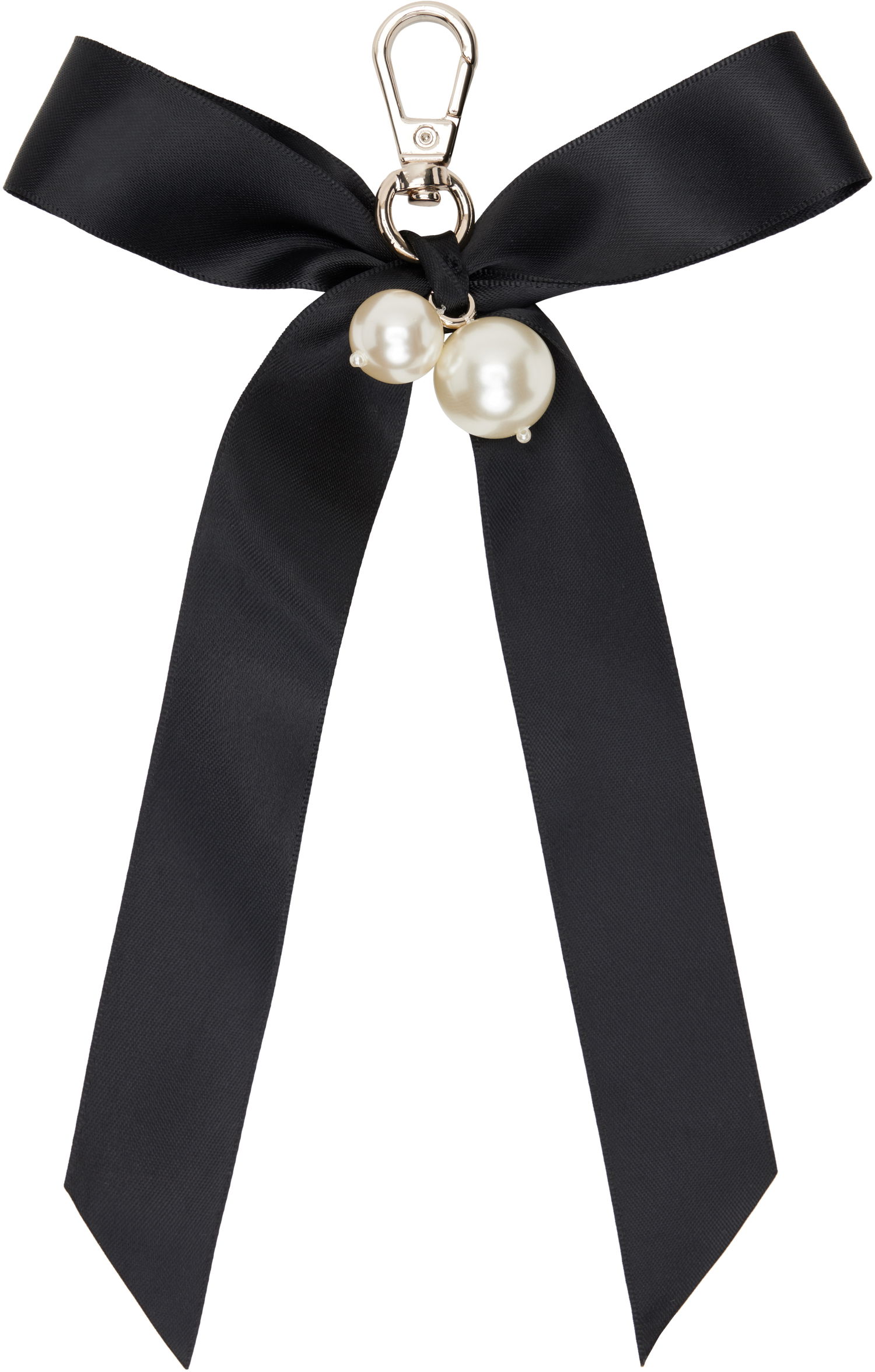 Брелоки Simone Rocha Simone Rocha Bow & Pearl Bag Charm Keychain чорний | KEYCHAIN3 0904, 1