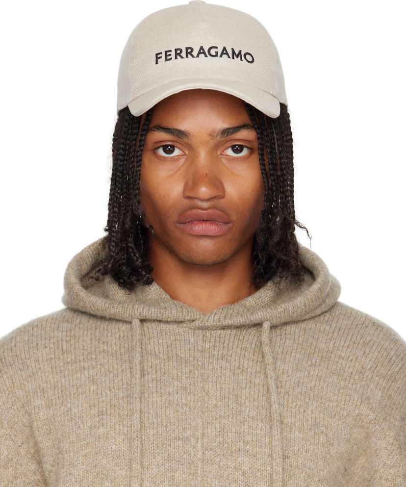 Кепка FERRAGAMO Ferragamo Core Signature Cap бежевий | 783392