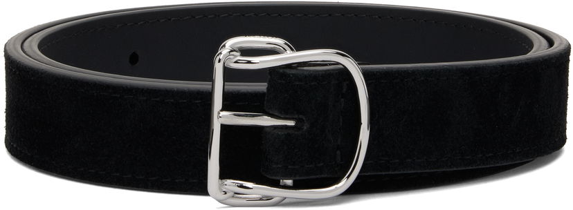Ремені TOTEME TOTEME Swirl Suede Belt чорний | 253-WAM0047-LE0004