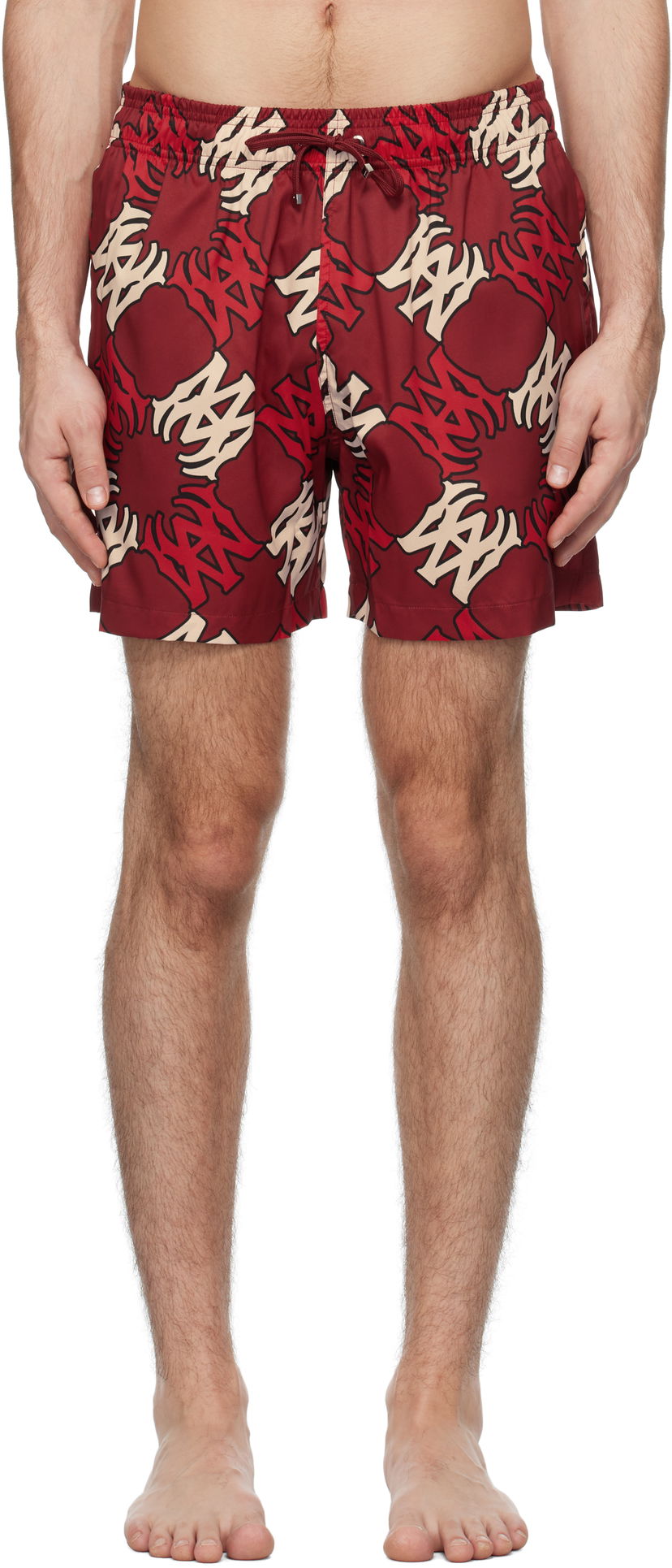 Купальники AMIRI Quad Print Swim Shorts Червоний | AMSWTK1027