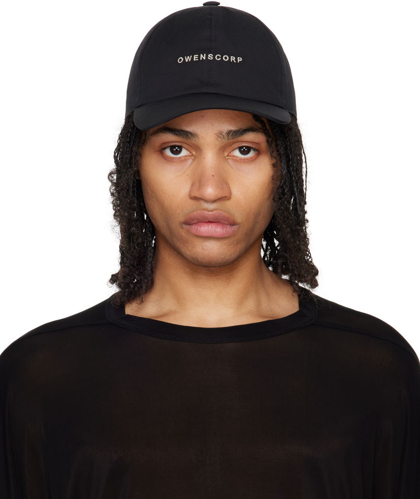 Кепка Rick Owens Rick Owens Hollywood Baseball Cap чорний | RA01E0600 TEEM7