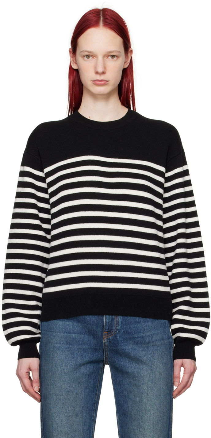Cветр Khaite The Viola Striped Sweater чорний | 9305628
