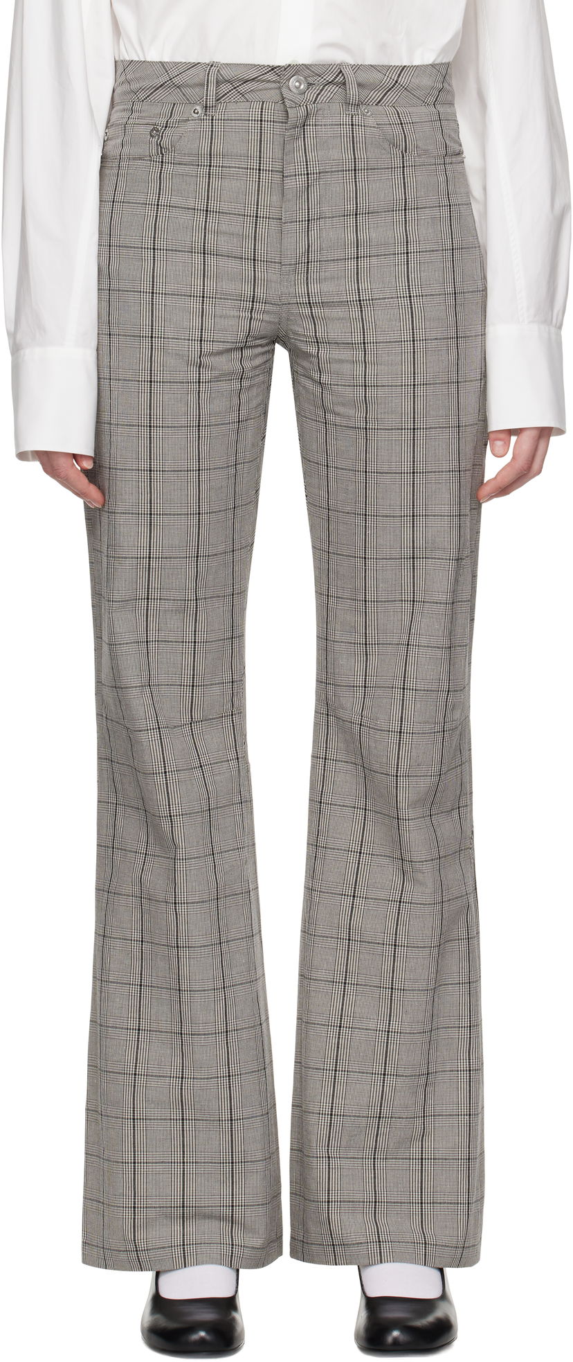 Штани OUR LEGACY Our Legacy Moto Cut Flare Trousers Сірий | W4244MBO