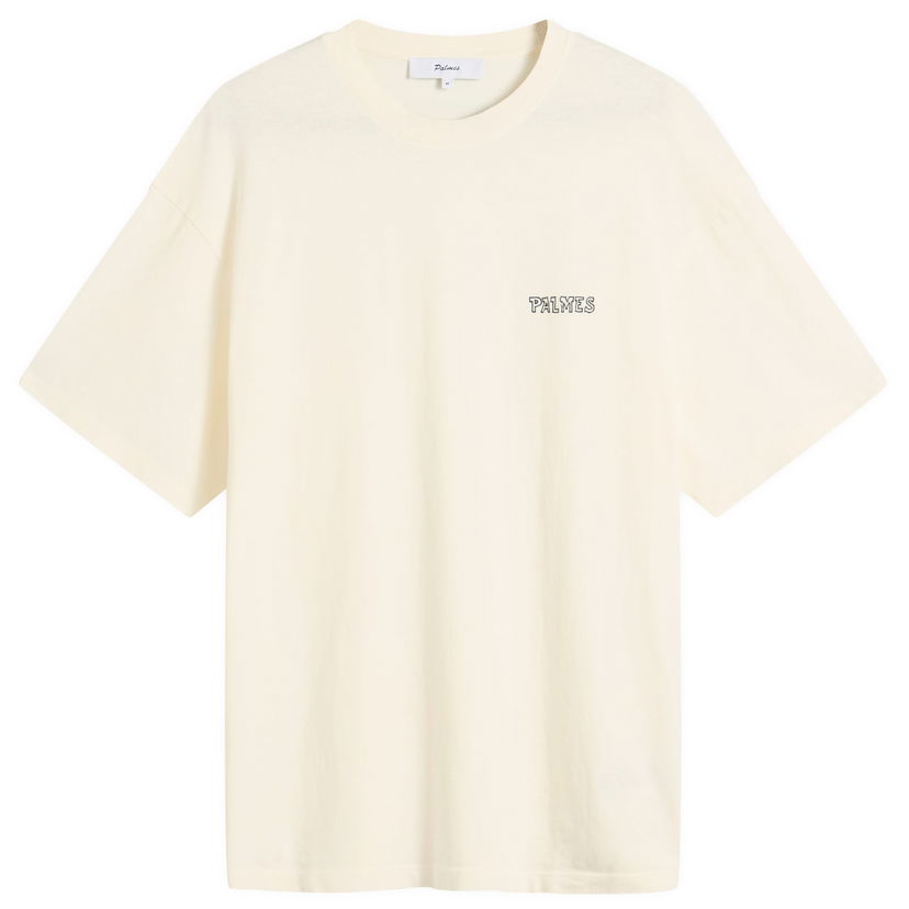 Футболка Palmes Palmes Logo T-Shirt, Size Small бежевий | P10-0053-036