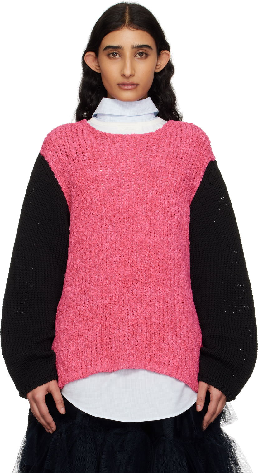 Cветр Comme des Garçons Crewneck Sweater by Homme Plus Рожевий | PO-N005-S25
