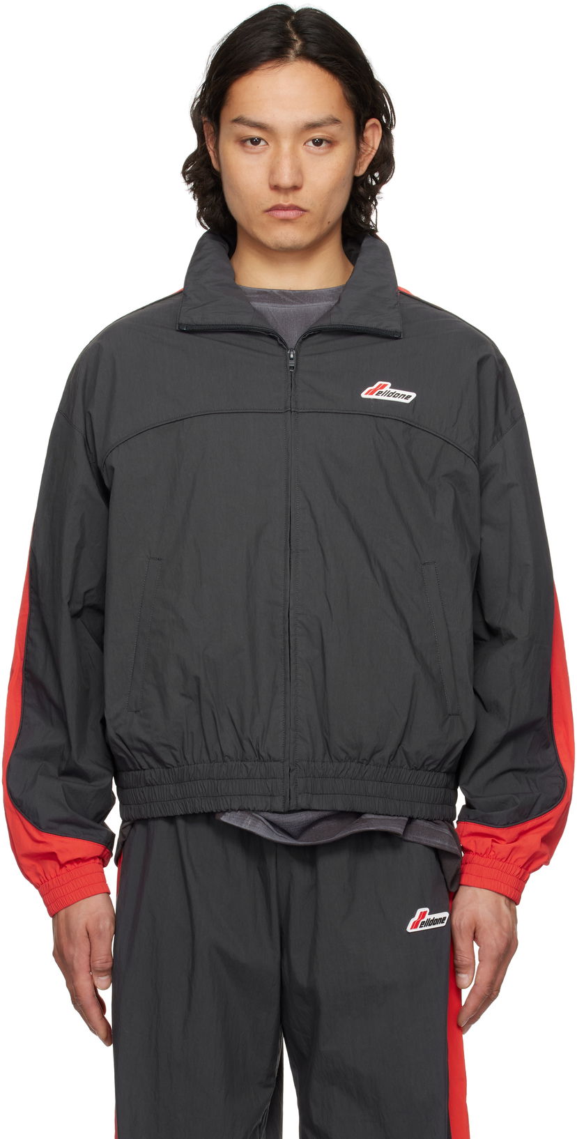 Вітровка We11done We11done Colorblock Track Jacket чорний | WD-JP1-25-059-U-CH