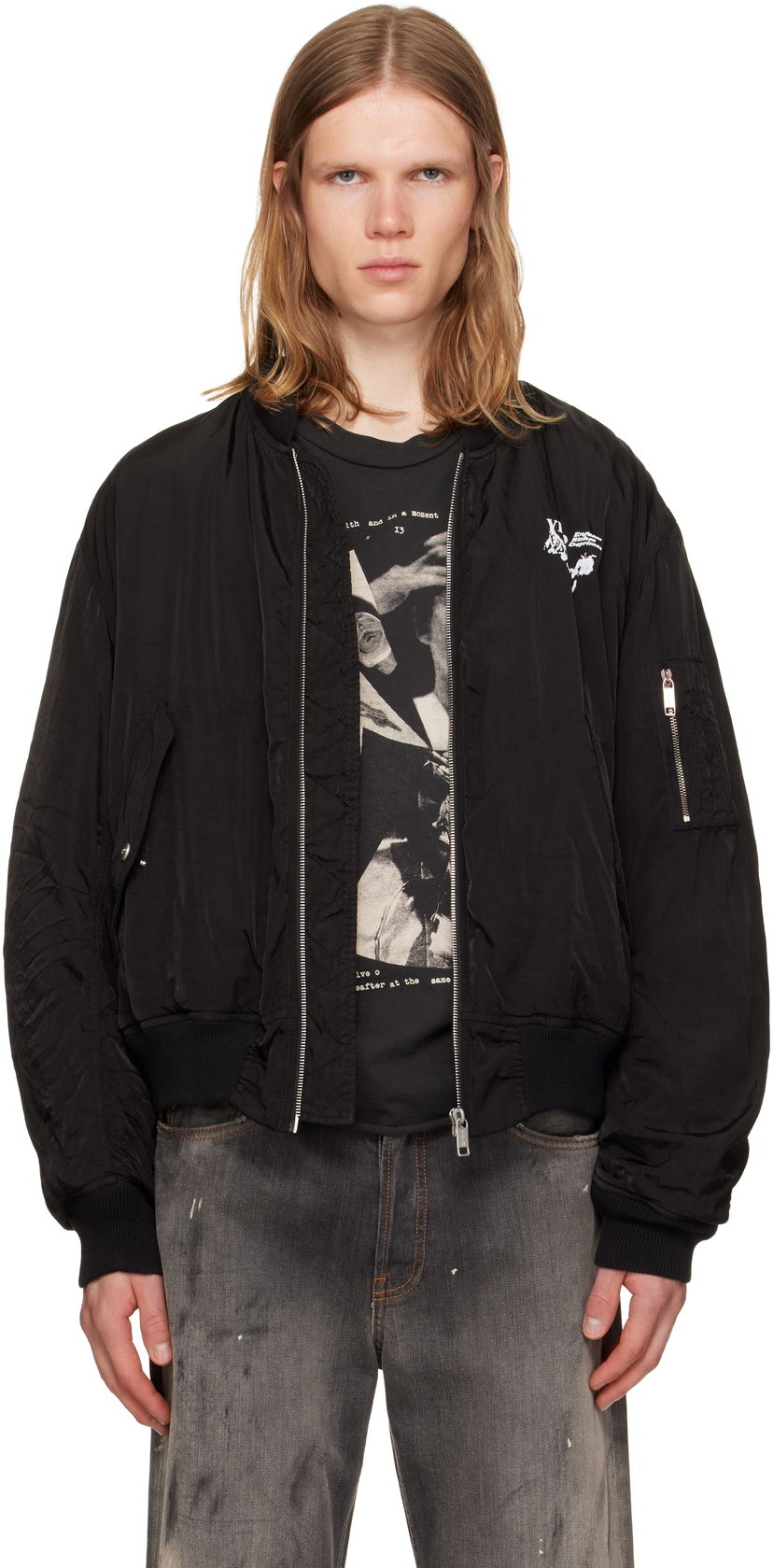Куртка бомбер Enfants Riches Déprimés Enfants Riches Déprimés 'Enfants Video' Bomber Jacket чорний | 030-535