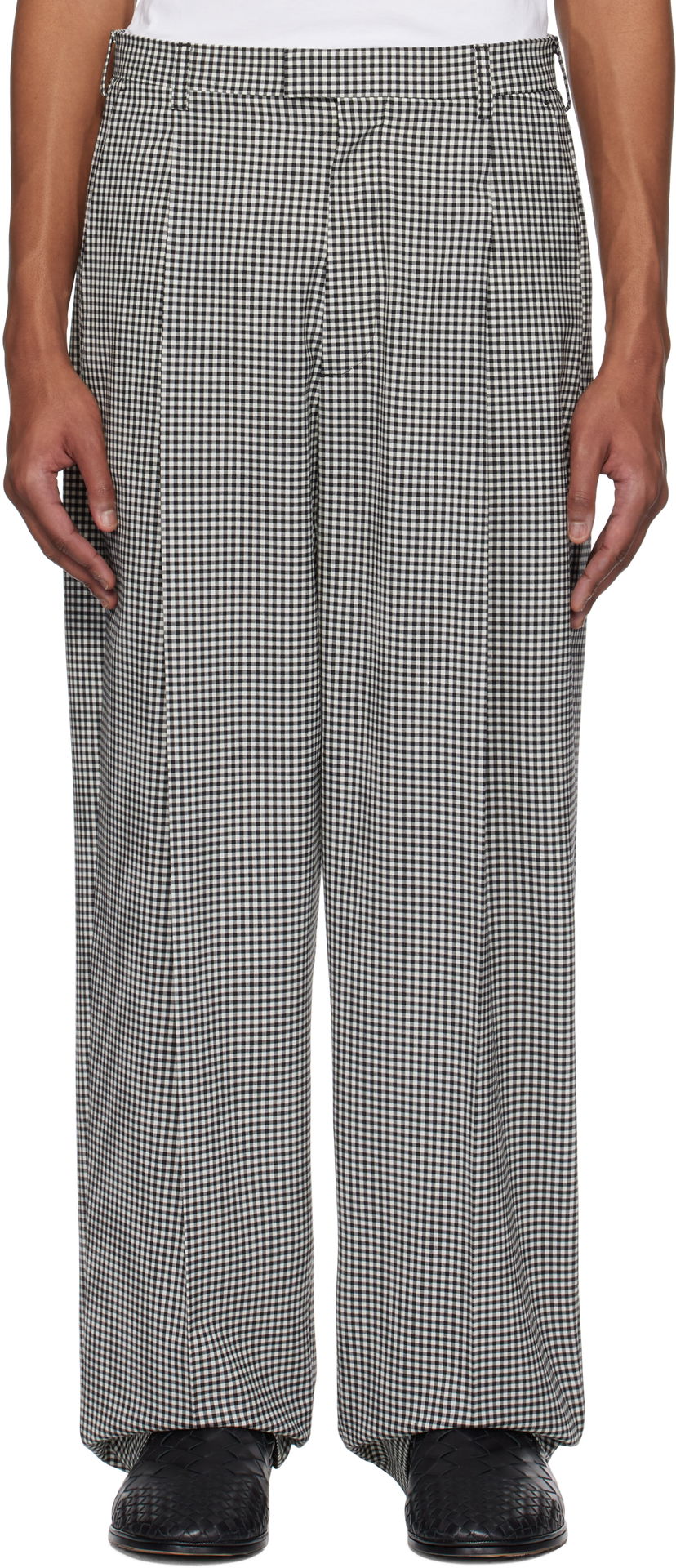 Штани Marni Marni Gingham Wide-Leg Trousers Різнокольоровий | PUMU0236A1 UTP787