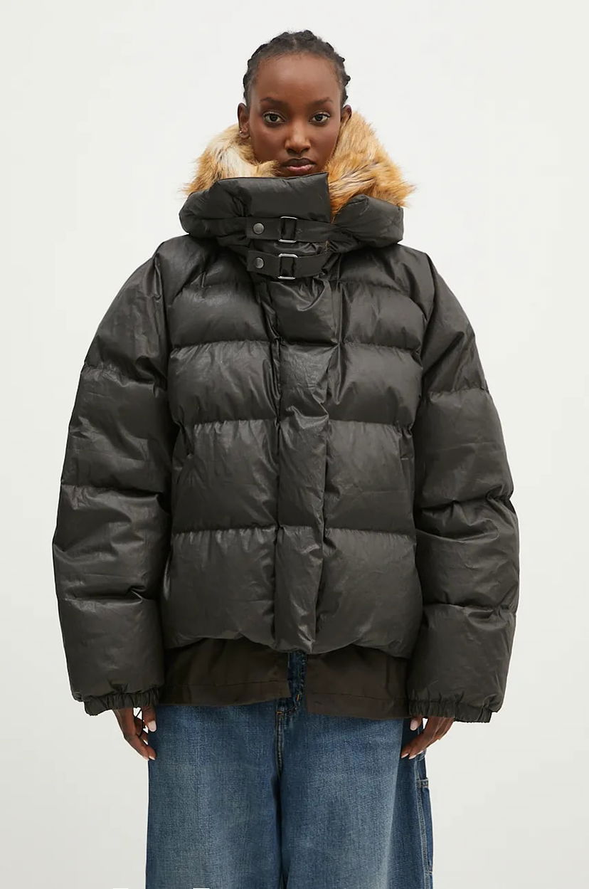 Пуховик Ottolinger Ottolinger Deconstructed Double Zip Oversize Puffer Jacket чорний | 2209060205