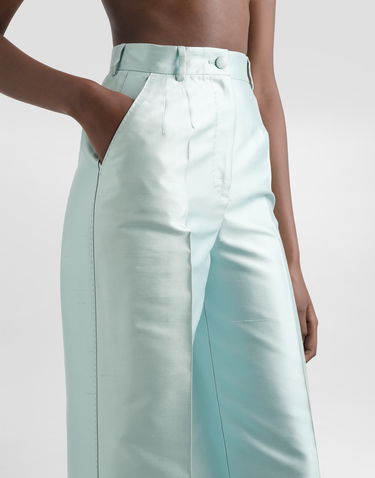 Штани Dolce & Gabbana Dolce & Gabbana Shantung Silk Trousers Бірюзовий | FTDDWTFU1JKB0276, 3