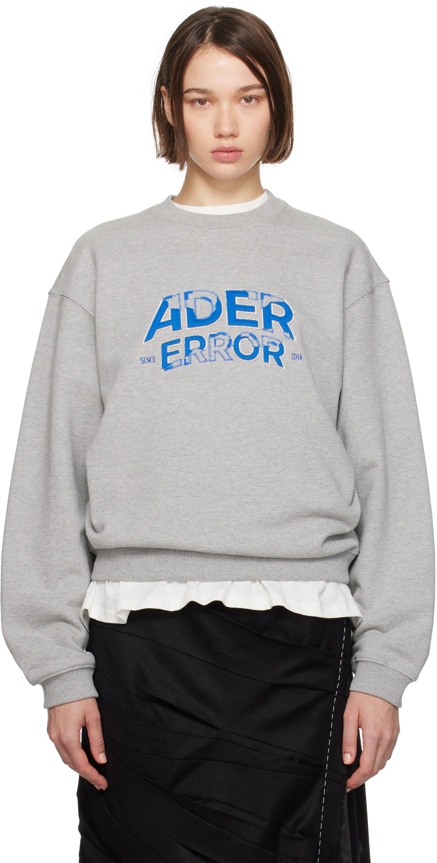 Світшоти ADER ERROR Graphic Print Crewneck Sweatshirt Сірий | BN25FYSW0101GR, 0