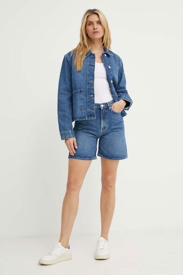 Шорти Samsoe Samsoe Samsoe Samsoe SASHELLY High Waist Shorts Синій | F24200011, 1