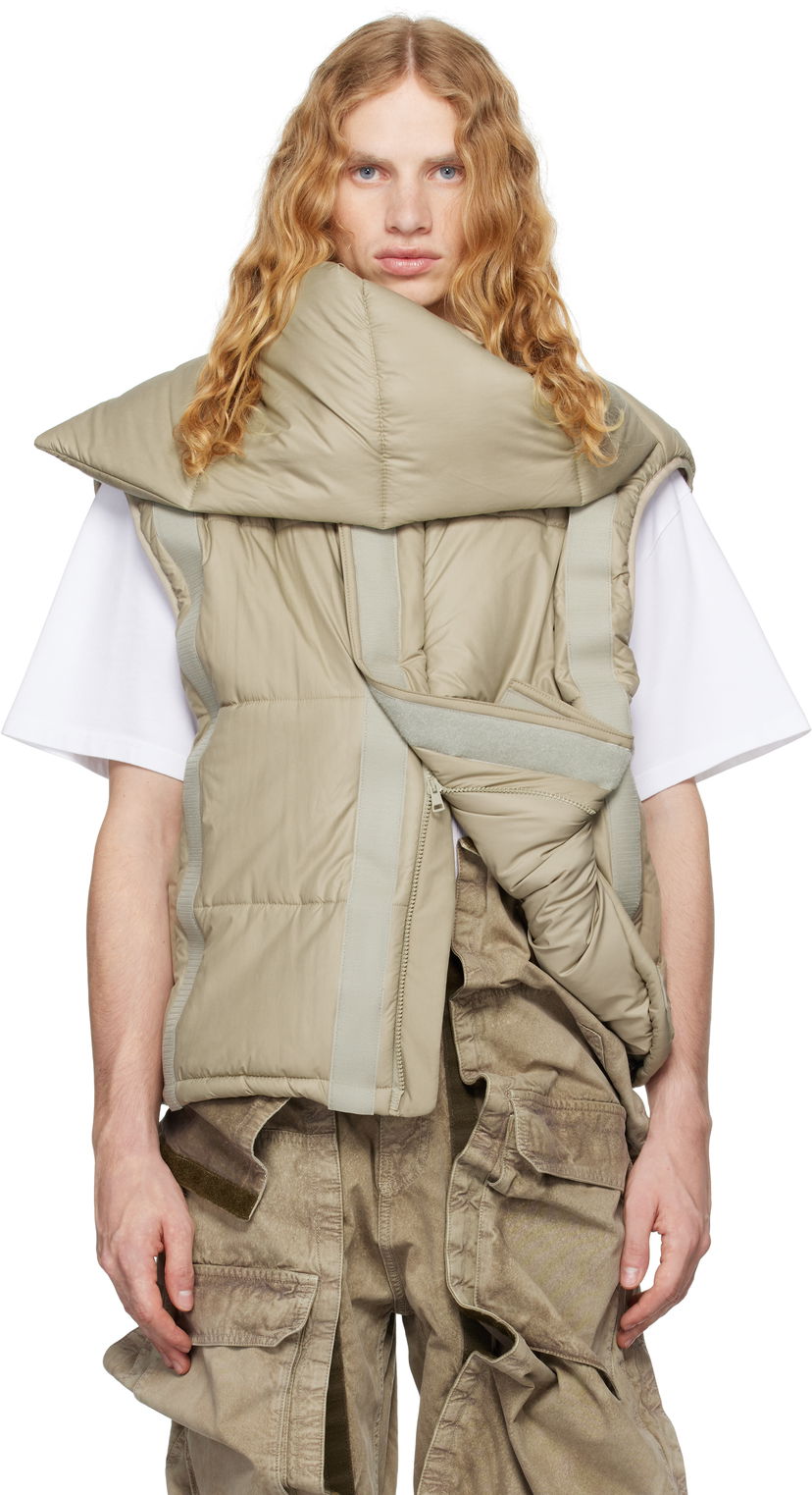 Жилет Y/PROJECT Puffer Vest бежевий | 203JA008