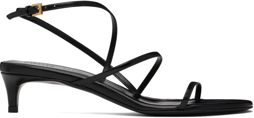 Аксесуари Khaite KHAITE Loop Kitten Heel Sandals чорний | F3076-920