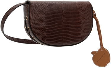 Поясна сумка Stella McCartney Scale-Embossed Frayme Shoulder Bag With Apple Charm Коричневий | 7B0092WP0426, 2