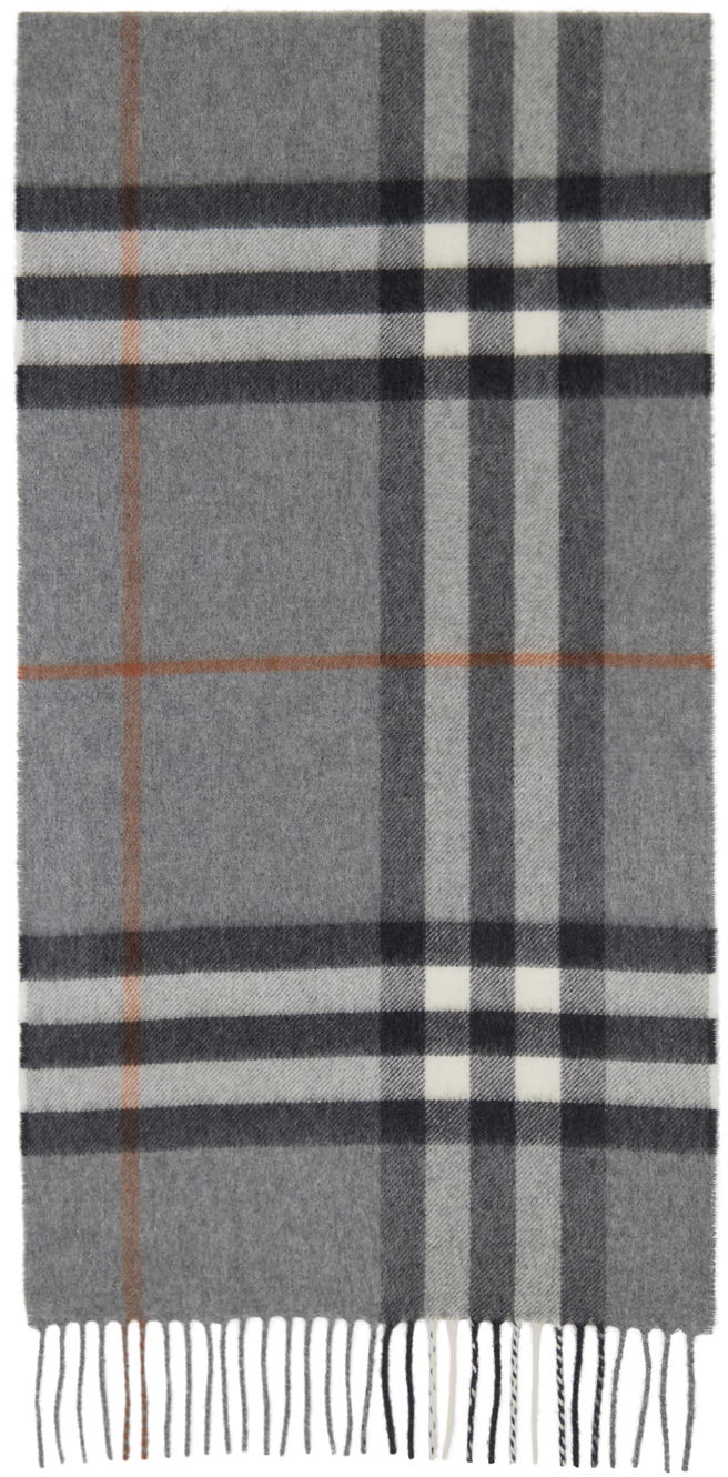 Шарф Burberry Check Scarf Gray Сірий | 8016395