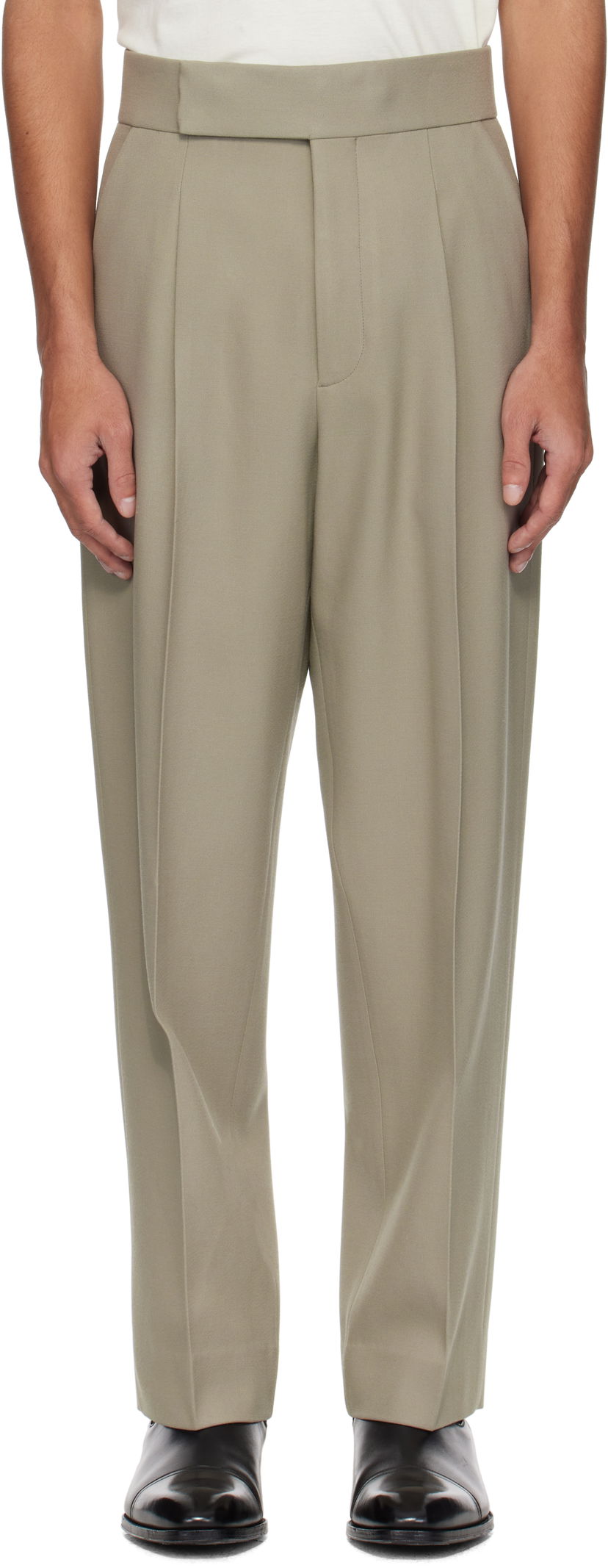 Штани Fear of God Fear of God Single Pleat Eternal Trousers бежевий | FGE240-401GRB