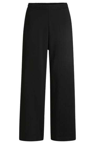 Штани BOSS Loose-Fit Cotton-Blend Tracksuit Bottoms чорний | 50530447