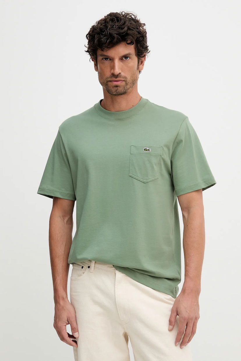 Футболка Lacoste Lacoste T-Shirt with Pocket Зелений | TH2827