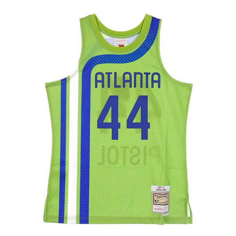 Безрукавка Mitchell & Ness Atlanta Hawks 1970-71 Pete Maravich Swingman Jersey Зелений | SMJYSB19028-AHAGNLT70PMA