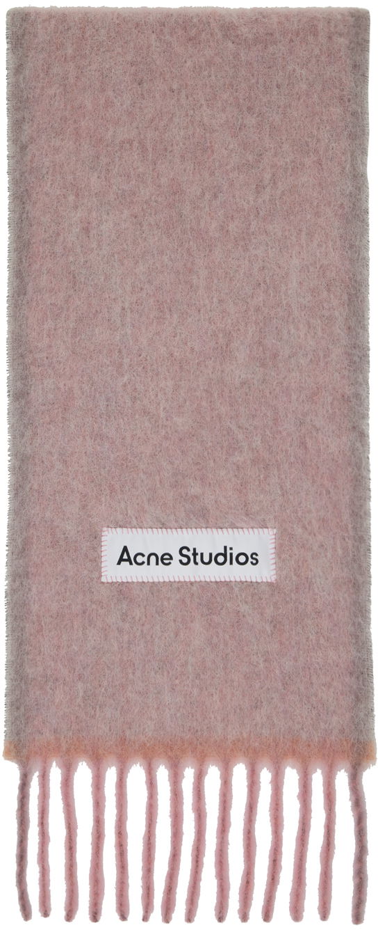 Одяг Acne Studios Pink Fringe Scarf Бордовий | CA0290-