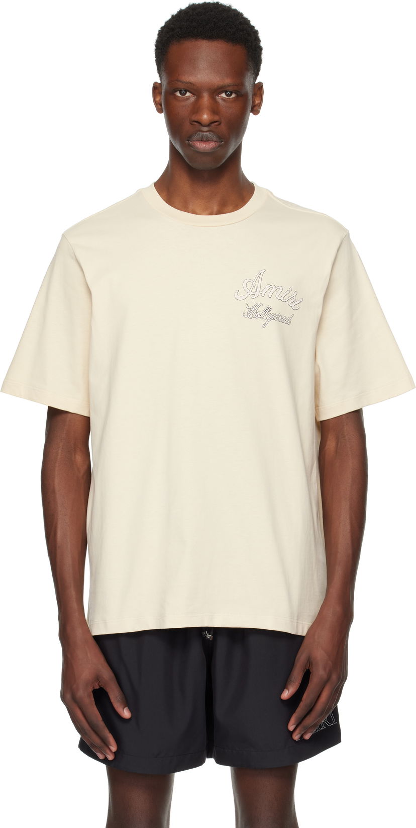 Футболка AMIRI Amiri Hollywood T-Shirt бежевий | AMJYTE1265