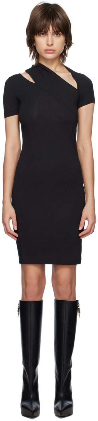 плаття Helmut Lang Slash Midi Tee Dress чорний | N02HW604