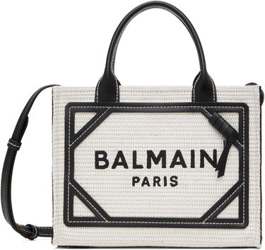 сумка-тоут Balmain Balmain B-Army Small Raffia Tote чорний | EN0FE900TCRB, 0