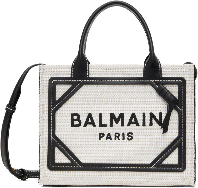 сумка-тоут Balmain Balmain B-Army Small Raffia Tote білий | EN0FE900TCRB