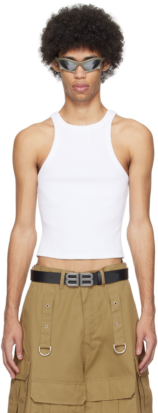 Безрукавка VETEMENTS Embroidered Tank Top білий | UE64TO140W