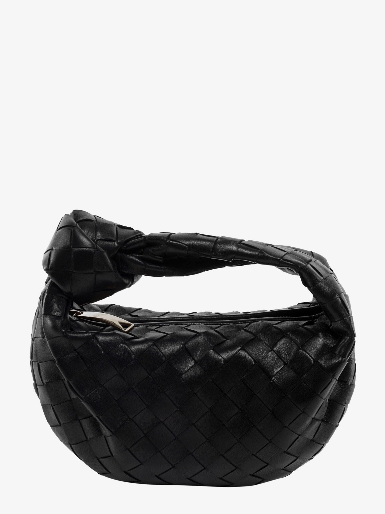 Сумочка Bottega Veneta Jodie Mini Intrecciato Leather Shoulder Bag чорний | 651876VCPP58425, 0